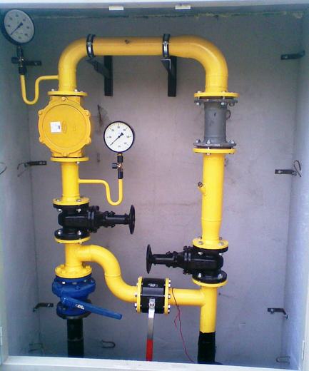 Plynové zařízení - soustava pro měření na STL plynovodu