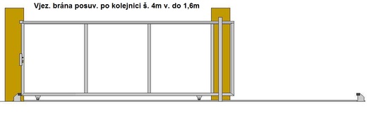 Vjezdová brána posuvná po kolej  š. do 4m v. 1,6m.jpg