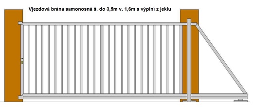 Vjezdová brána samonosná š. do 3,5m v. 1,6m s výplní z jeklu.jpg