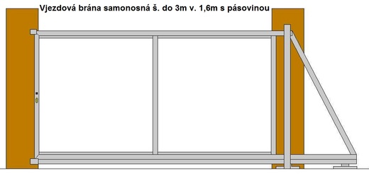 Vjezdová brána samonosná š. do 3m v. 1,6m s pásovinou.jpg