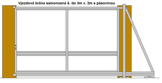 Vjezdová brána samonosná š. do 3m v. 2m s pásovinou.jpg