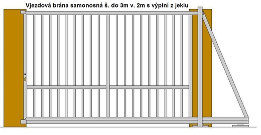 Vjezdová brána samonosná š. do 3m v. 2m s výplní z jeklu.jpg