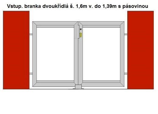 Vstup. branka dvoukřídlá š. 1,6m v. do 1,39m s pásovinou.jpg