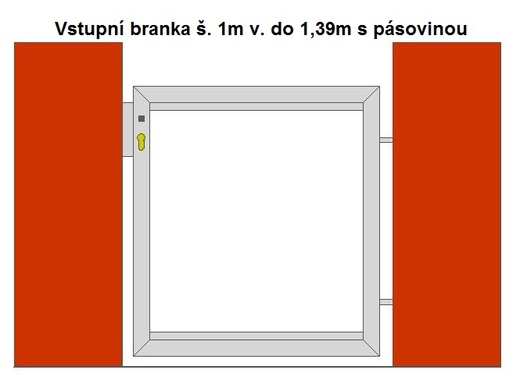 Vstupní branka š. 1m v. 1,39m s pásovinou.jpg
